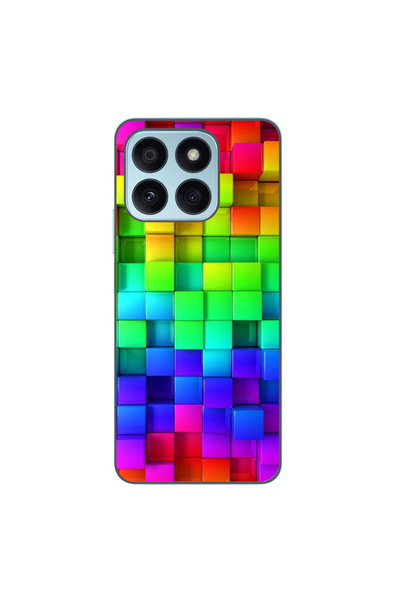 OEM Husa compatibila cu Honor X8b Silicon Gel Tpu Model Colorful Cubes