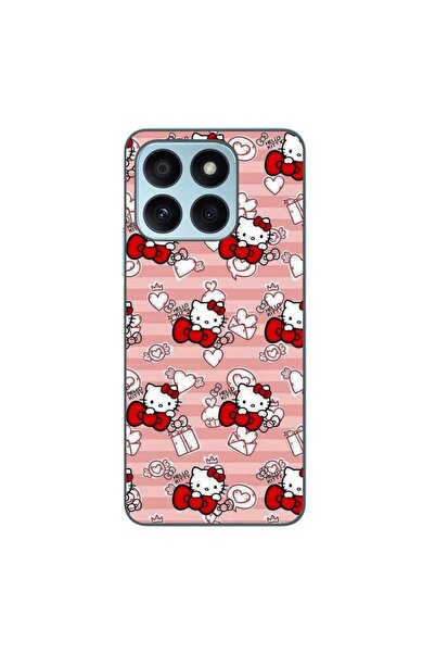 OEM Husa compatibila cu Honor X8b Silicon Gel Tpu Model Hello Kitty Roz Pattern