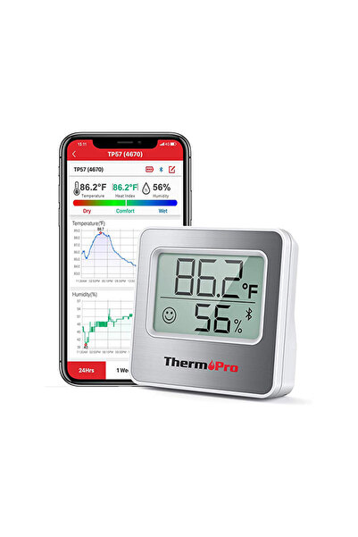 ThermoPro Thermo Pro Θερμόμετρο & Υγρόμετρο Επιτραπέζιο για Εσωτερική Χρήση