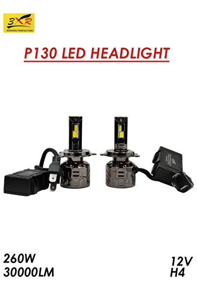 3XR LED Headlight Bulb H4 12V 30000LM 6500K High Low Beam Car Light Kit Water...