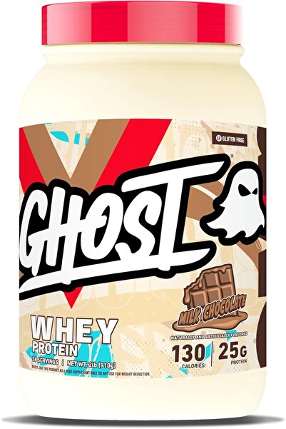 Ghost مسحوق بروتين مصل اللبن 100%، بنكهة الشوكولاتة بالحليب