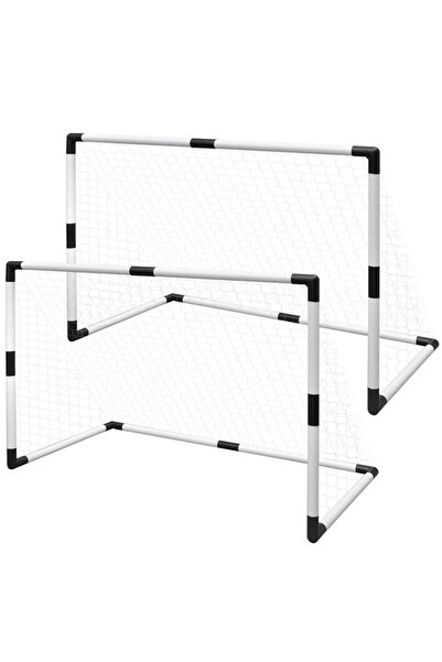 vidaxl Set porți mini de fotbal pentru copii din plasă, 2 buc., 91,5x48x61 cm