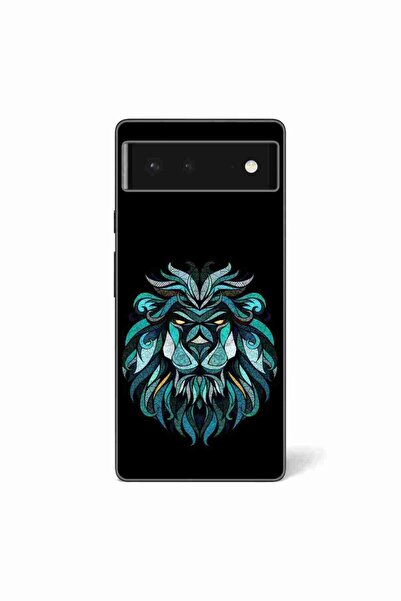OEM Husa compatibila cu Google Pixel 6 Silicon Gel Tpu Model Abstract Lion