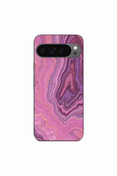 OEM Husa compatibila cu Google Pixel 9 Pro XL Silicon Gel Tpu Model Pink Quar...