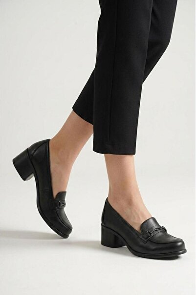PİSAGOR Ps-44259 Genuine Leather Women's Loafer Shoes
