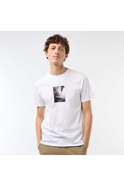 KIABI Printed Graphic T-shirt WHITE