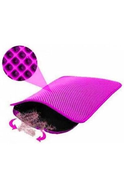 Yıldızan Nzr Beautestore Screened Cat Toilet Mat Cat Mat Pink 60X42 cm 2026 1...