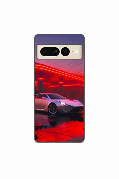 OEM Husa compatibila cu Google Pixel 7 Pro Silicon Gel Tpu Model Future Car