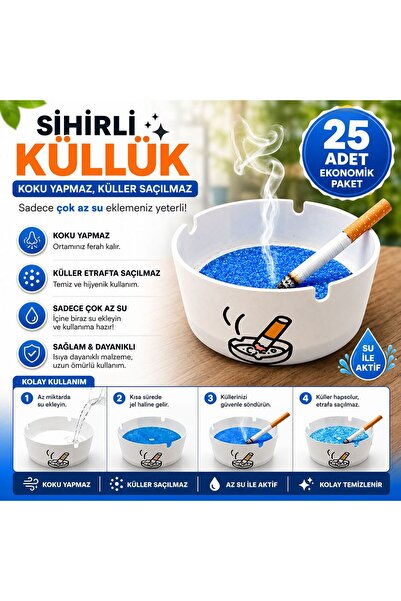 Northern Star 25 Adet Sihirli Küllük Dumansız Kokusuz Kül Toplayıcı Taşınabil...
