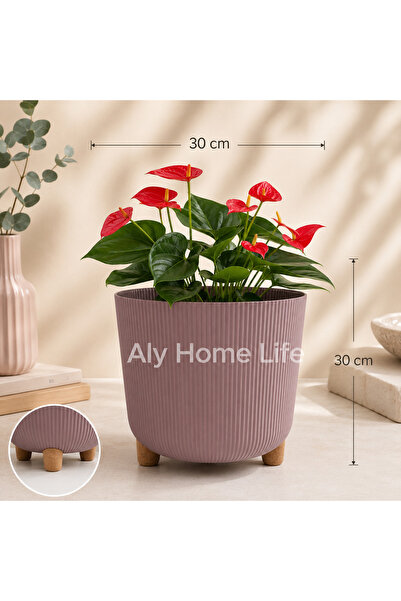 ALY DURU Ayaklı Derin Çicek Saksısı 30x30