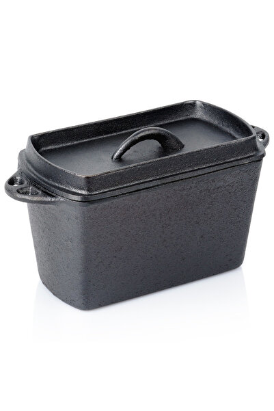Vilde Formă de pâine din fontă cu capac, 27 cm, 2 L