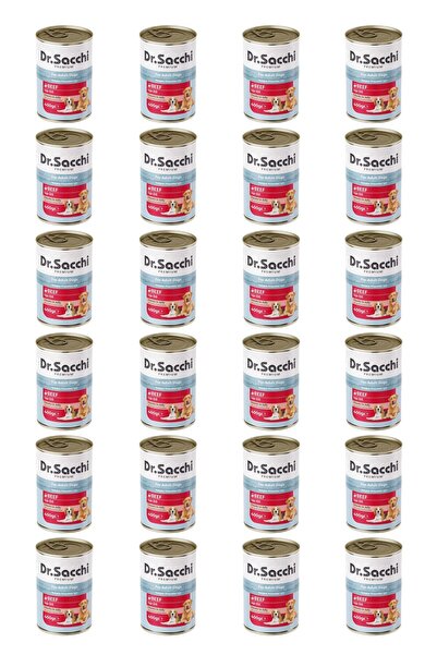 Dr. Sacchi Dr.Sacchi yetişkin köpek-sığır etli 400gr x 24 adet