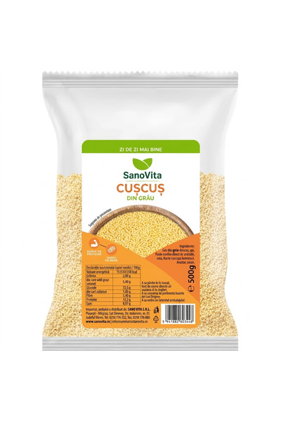 SANOVİT Cus-cus SanoVita, 500g – Alternativa Rapidă, Sănătoasă și Delicioasă ...