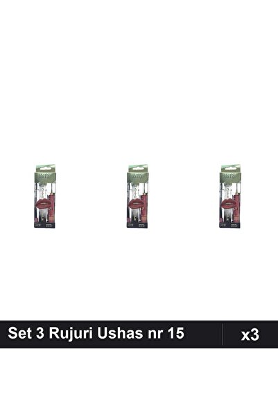 TLM Set of 3 Lipsticks + Pencils Ushas no. 15, Lip Gloss Professional Manicure