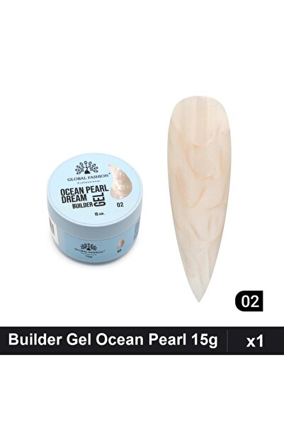 global fashion Builder Gel Ocean Pearl Dream Nr.02 15g, Constructie Unghii Ge...