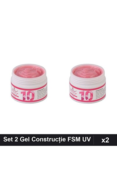 FSM Set 2 Gel de Construcție UV LED 15g, Builder Gel Sculpting Profesional