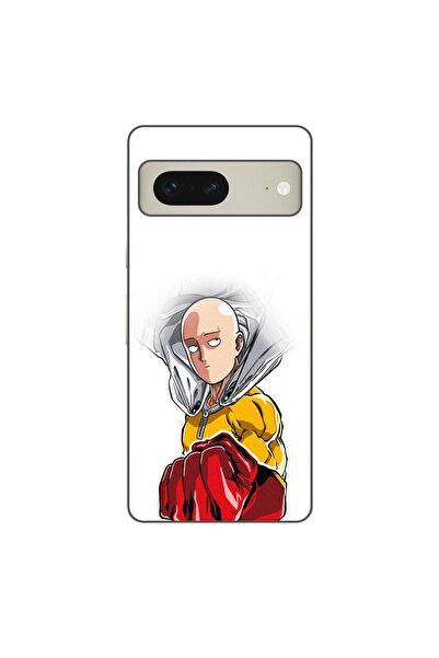 OEM Калъф, съвместим с Google Pixel 7, силиконов гел TPU модел One Punch Man ...