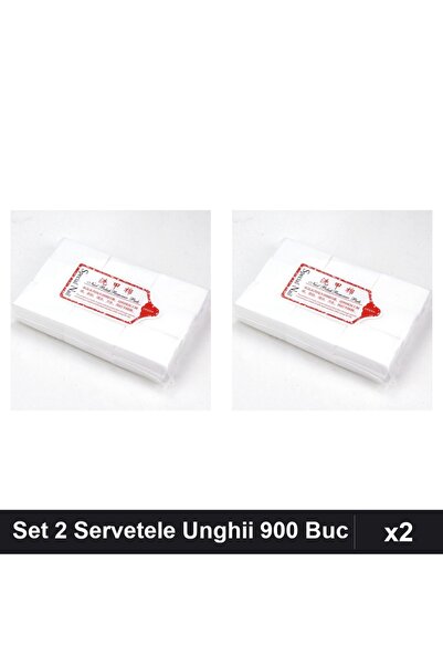 NAİLS Set 2 Servetele Unghii Special Nail, 900 Buc, Cleaner Remover Acetonă