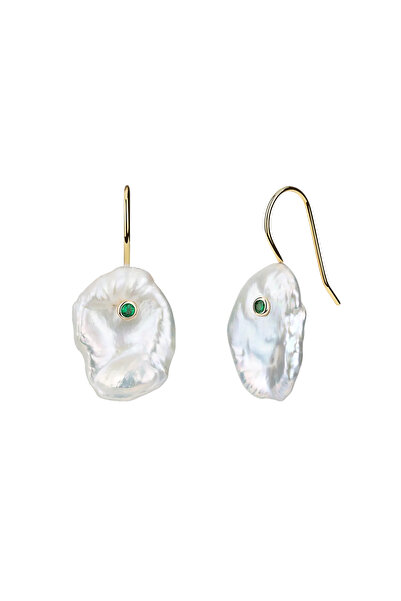 Lisa&Co. Cercei Argint Egyptian Drop Argint placat cu aur galben / Zircon alb...