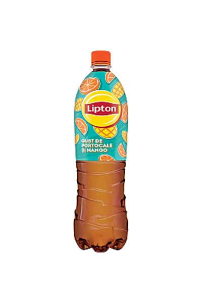 Lipton Ceai Rece Portocală și Mango, Băutură cu extract de ceai negru și suc ...