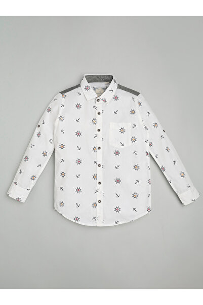 INFINITY By Styli Kids Nautical Print Cotton Shirt