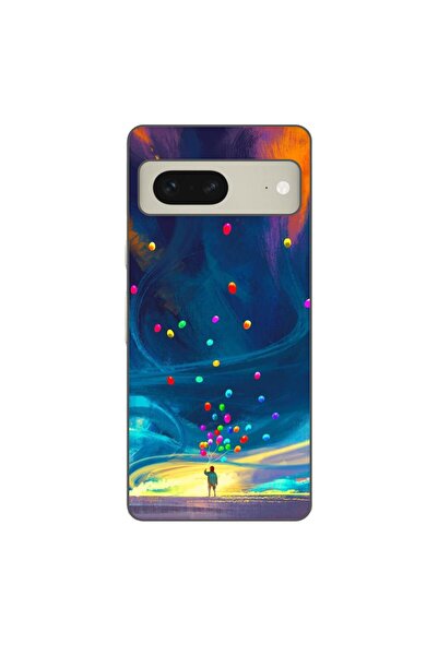 OEM Husa compatibila cu Google Pixel 8 Silicon Gel Tpu Model Baloane Univers