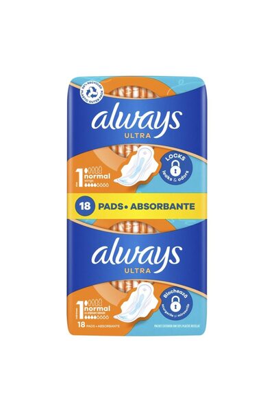 Vader Absorbante, Always, 18 buc Ultra Instant Dry,