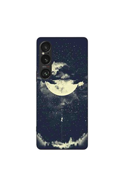 OEM Husa compatibila cu Sony Xperia 1 VI Silicon Gel Tpu Model Moon Climbing