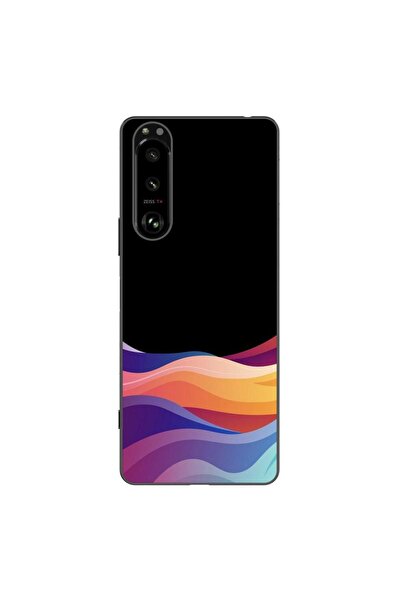 OEM Husa compatibila cu Sony Xperia 5 III Silicon Gel Tpu Model Neon Waves