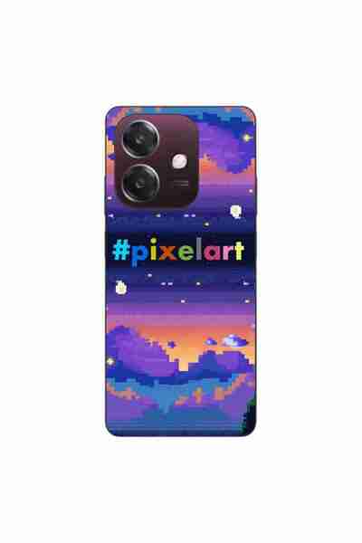 OEM Θήκη συμβατή με Oppo A40 από σιλικόνη gel TPU με σχέδιο Pixel Art Τοπίο