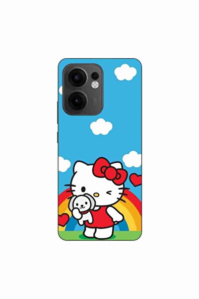 OEM Husa compatibila cu Oppo Reno13 F Silicon Gel Tpu Model Hello Kitty Rainbow