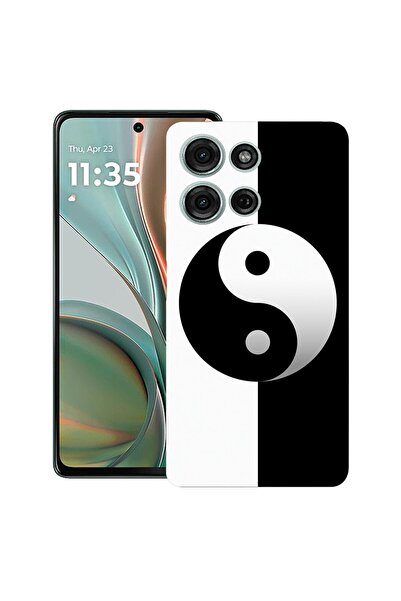 bestcase Θήκη για Motorola Moto G 5G (2025) με σχέδιο Yin Yang, TPU Ματ Εξαιρ...