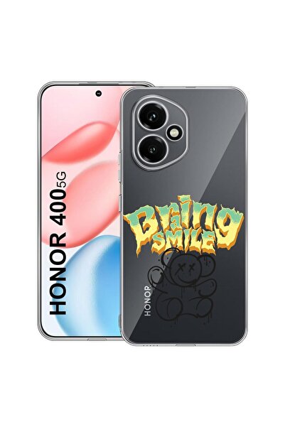 bestcase Прозрачен силиконов калъф за Honor 400, Мече с усмивка, 2036423 T 1557