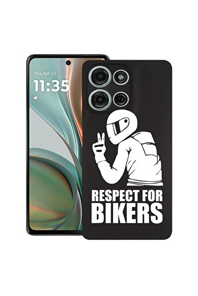 bestcase ¬Æ Husa pentru Motorola Moto G15, Respect For Bikers, Slim Silicon 0...