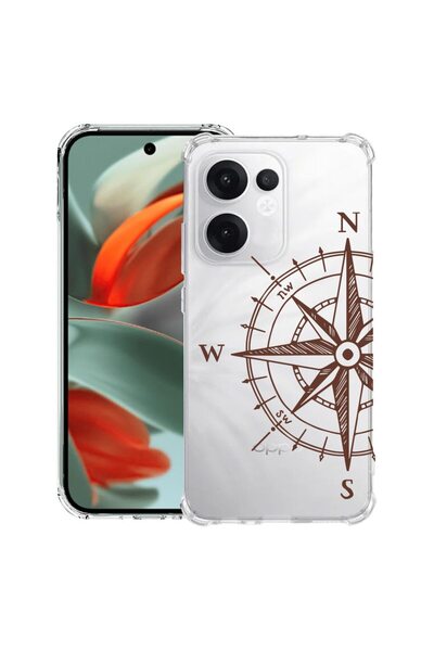 bestcase Противоударен калъф 1.5 мм, съвместим с OPPO Reno15 Pro, с дизайн на...