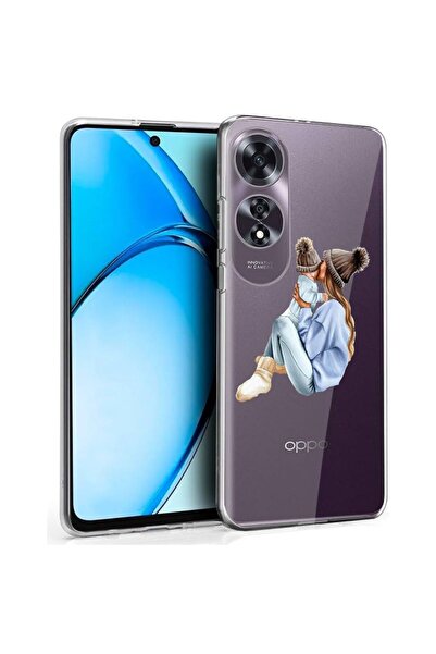 bestcase Husă pentru OPPO A60 4G, Silicon transparent 2MM, Mamă cu o fată și ...