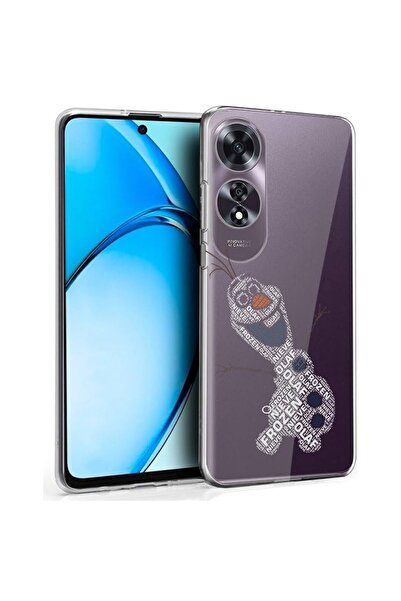 bestcase ¬Æ Husa pentru OPPO A60 4G, Clear Silicon 2MM, Calligraphy Olaf, Ant...
