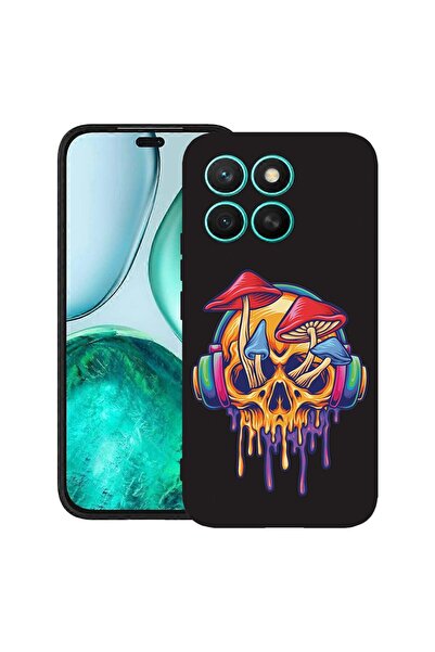 bestcase ¬Æ Husa pentru Honor X8C, Skull Mushroom, Slim Silicon 0.8MM, Antiso...