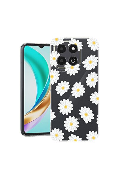 bestcase Διαφανής Λεπτή Θήκη Σιλικόνης Συμβατή με Honor X6c, Χαρούμενα Λουλού...