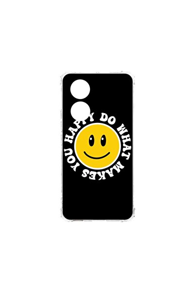 bestcase Husa Anti Shock 1.5MM, compatibilă cu OPPO A18, Happy Smiley, Tehnol...