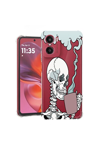 bestcase Θήκη για Motorola Moto G06 με σχέδιο κρανίου, Αντικραδασμική, Ενισχυ...