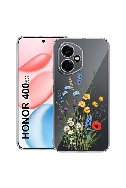 bestcase Αντικραδασμική Θήκη Συμβατή με Honor 400, Χαριτωμένο Ανθοδέσμη με Λο...