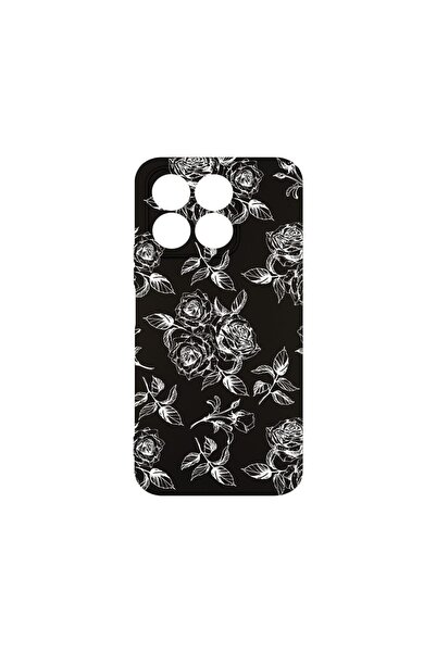 bestcase Husa BestCase® Silicon Premium, Compatibilă cu Honor X8B, Black Rose...