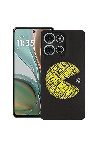 bestcase ¬Æ Husa pentru Motorola Moto G75, Calligraphy PacMan, Slim Silicon 0...