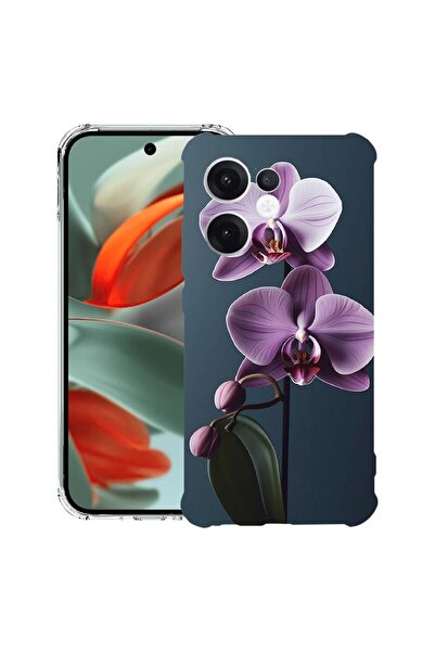 bestcase Противоударен калъф 1.5 мм, съвместим с OPPO Reno15, с дизайн  "Лила...