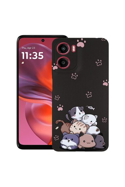 bestcase ¬Æ Husa TPU Ultra Slim Compatibila cu Motorola Moto G06, Baby Cats, ...