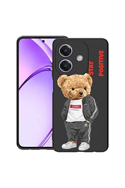 bestcase Husă pentru OPPO A60 5G / A40 / A40M, Stay Positive - Ursuleț de plu...