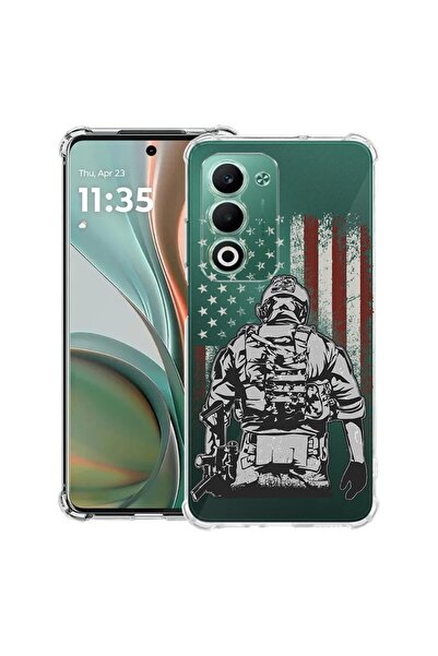 bestcase ¬Æ Husa Anti Shock pentru OPPO A5 5G cu Design American Soldier, 205...