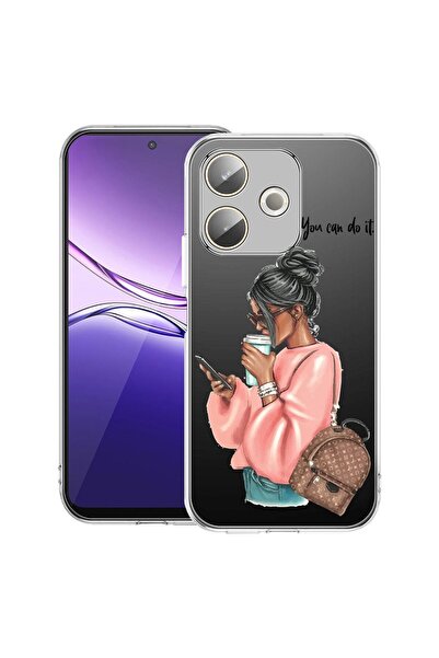 bestcase ¬Æ Husa Clear Silicon pentru OPPO A5 Pro 5G, Shopping Girl, 2042415 ...