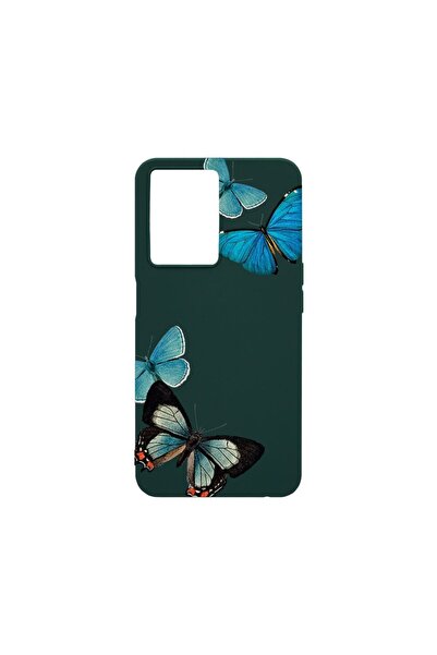 bestcase Λεπτή Θήκη Σιλικόνης 0.8MM, Συμβατή με OPPO A77, Όμορφες Μπλε Πεταλο...